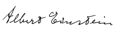 Albert Einstein Autograph