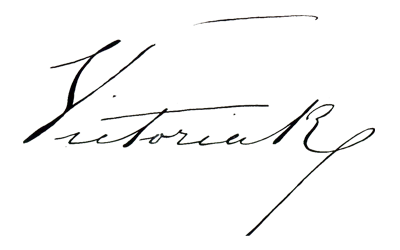 Queen Victoria Autograph
