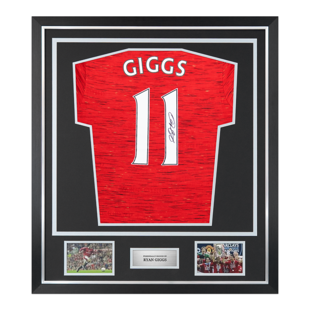 Framed Ryan Giggs Signed Manchester United Shirt