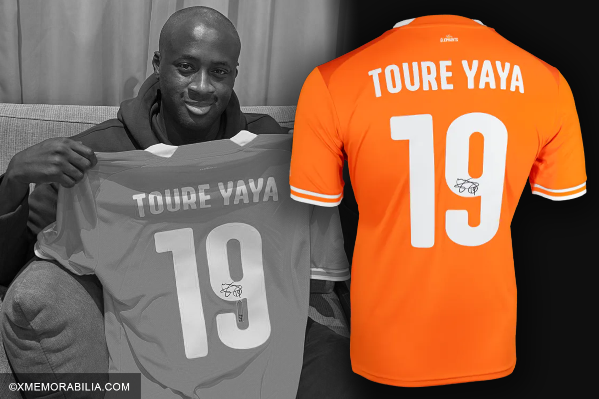 Yaya Touré Signed Ivory Coast Shirt at X Memorabilia Autograph Signing Session
