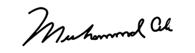 Muhammad Ali Autograph