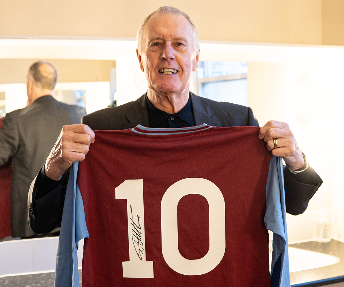 Sir Geoff Hurst Signed West Ham Number 10 Shirts