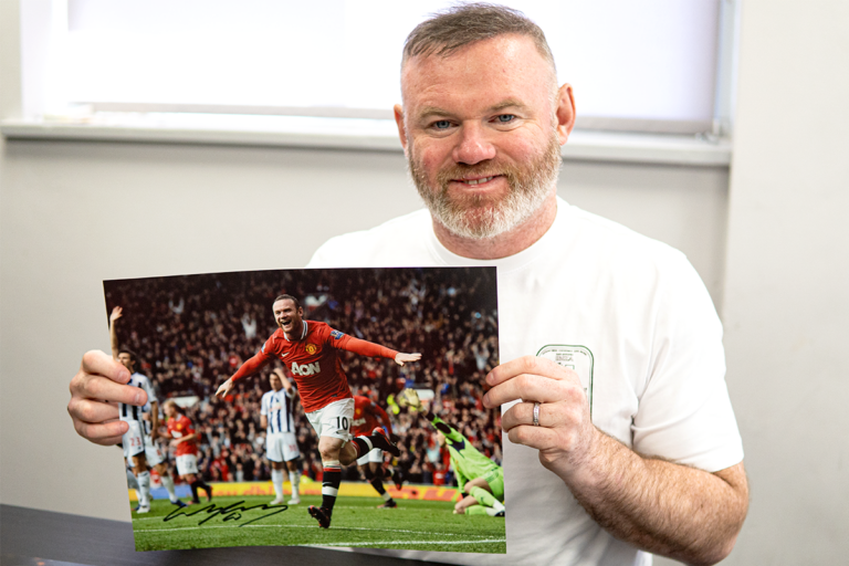 Wayne Rooney X Memorabilia Autograph Signing, Manchester, April 2026