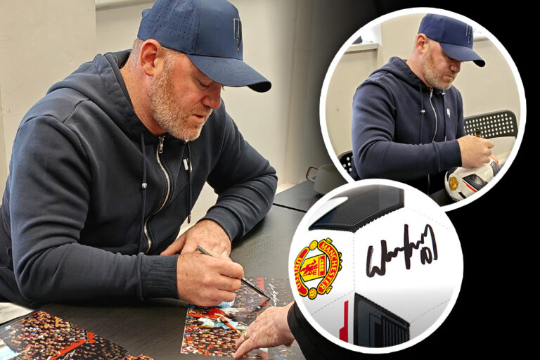 Wayne Rooney X Memorabilia Autograph Signing, Manchester, May 2026